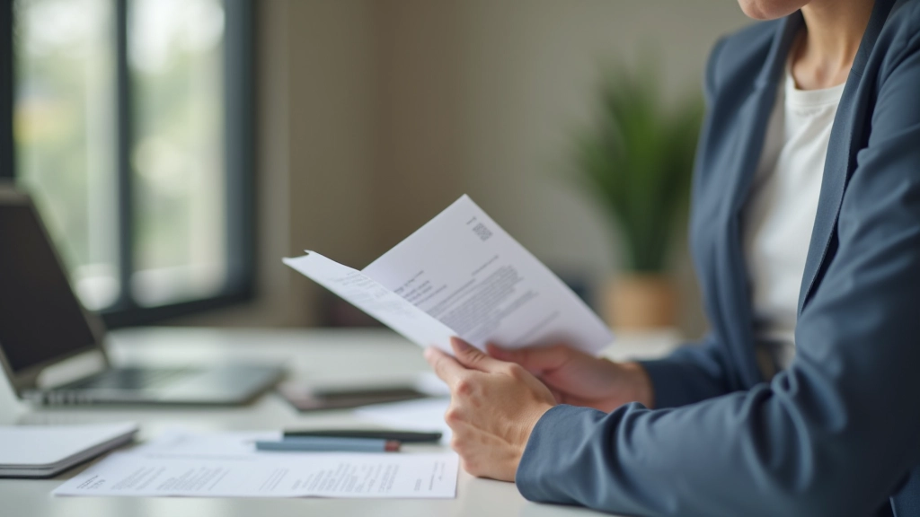 Persona revisando gastos en smartphone mientras sostiene recibos de compra